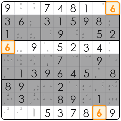 sudoku hidden single